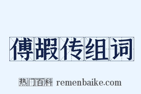 傅嘏传组词是什么意思的图片